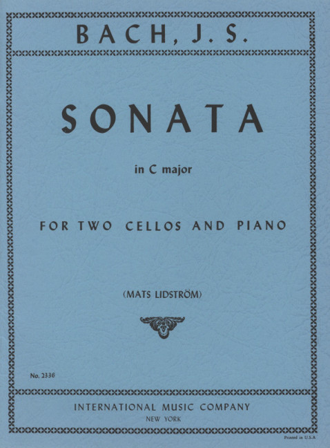 Sonata C major&nbsp;&nbsp;for 2 cellos and piano&nbsp;&nbsp;