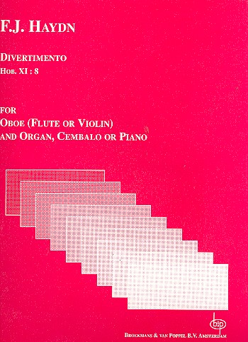Divertimento Hob.XI:8 for oboe  (fl/vl) and organ (cemb., piano)  