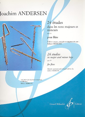 24 études dans les tons majeurs et  mineurs op.21 pour flûte  
