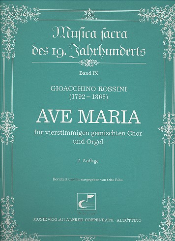 Ave Maria  für gem Chor und Orgel  Partitur
