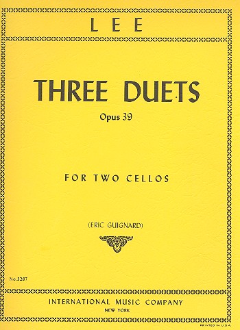 3 Duets op.39  for 2 cellos  