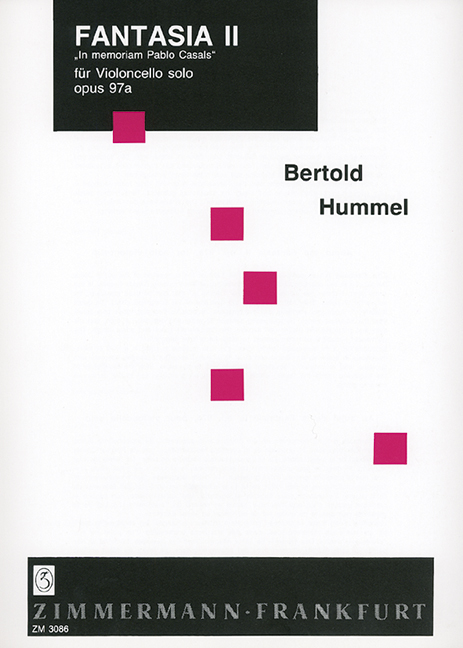 Fantasia 2 op.97a für&nbsp;&nbsp;Violoncello solo&nbsp;&nbsp;