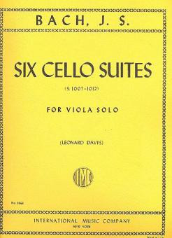 6 Cello Suites BWV1007-1012&nbsp;&nbsp;for viola solo&nbsp;&nbsp;