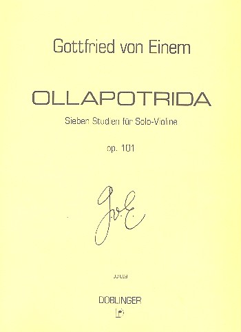 Ollapotrida op.101 7 Studien  für Violine solo  