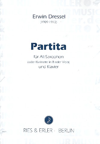 Partita&nbsp;&nbsp;für Altsaxophon und Klavier (Klarinette, Viola)&nbsp;&nbsp;