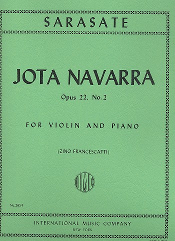 Jota navarra op.22,2  for violin and piano  