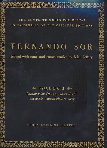 The complete works for guitar vol.2&nbsp;&nbsp;guitar solos op.10-16 and works&nbsp;&nbsp;without opus number
