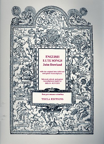 English Lute Songs  for voice and guitar  (modern notation and tablature)