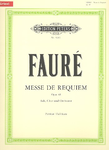 Requiem op.48&nbsp;&nbsp;für Soli (S, Bar), Chor und Orchester&nbsp;&nbsp;Partitur