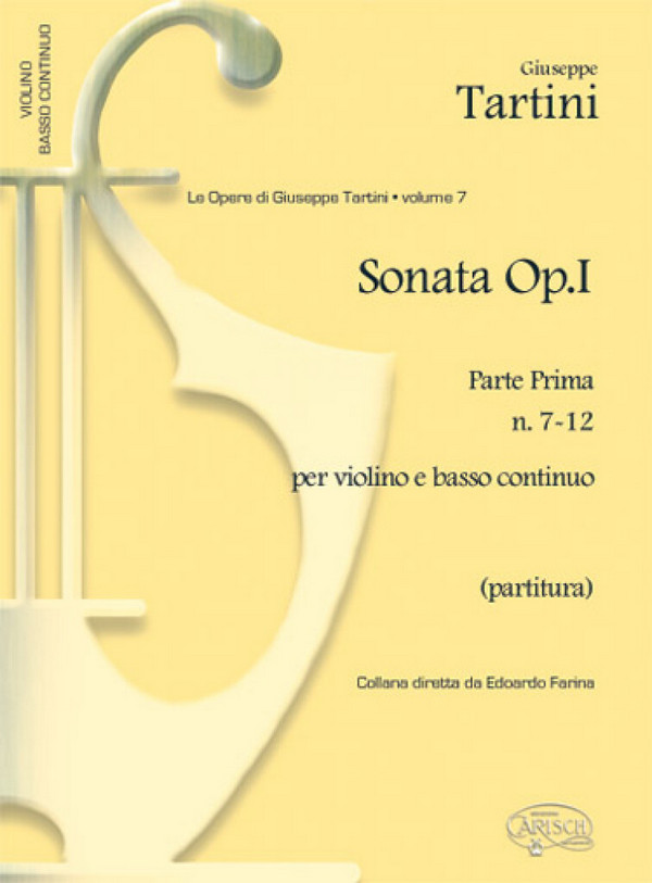 Sonate op.1 vol.2 (nos.7-12)&nbsp;&nbsp;per violino e bc&nbsp;&nbsp;