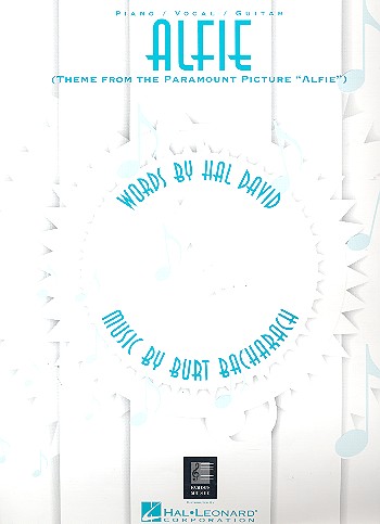 Theme from 'Alfie'  for piano/vocal/guitar  