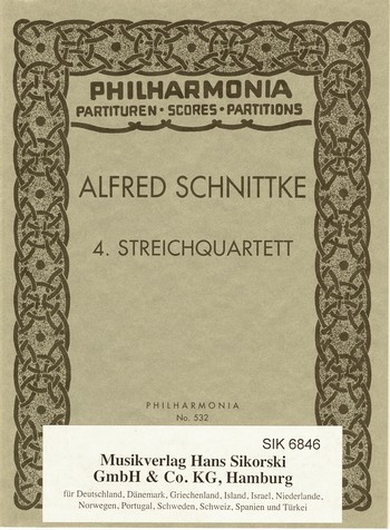 Streichquartett Nr.4&nbsp;&nbsp;Studienpartitur&nbsp;&nbsp;