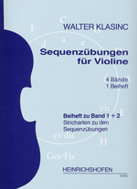 Sequenzübungen &nbsp;&nbsp;für Violine&nbsp;&nbsp;Beiheft zu Band 1 und 2