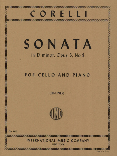 Sonata d minor op.5,8  for cello and piano  