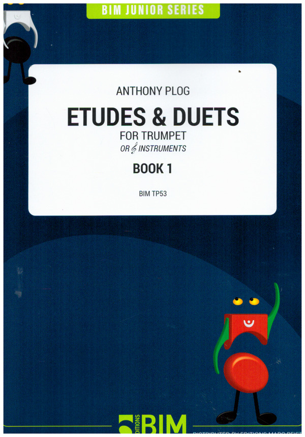 Etudes and duets vol.1  for trumpet or other instruments in treble clef  (level 1-2)  