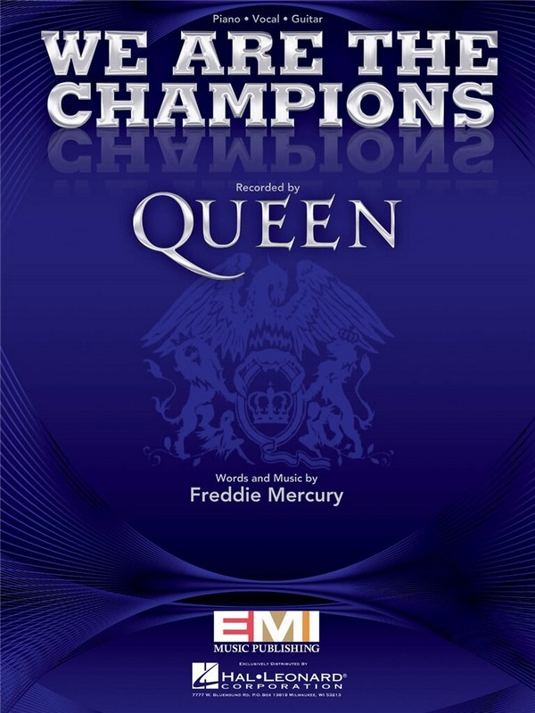 We are the Champions: for&nbsp;&nbsp;piano/vocal/guitar&nbsp;&nbsp;