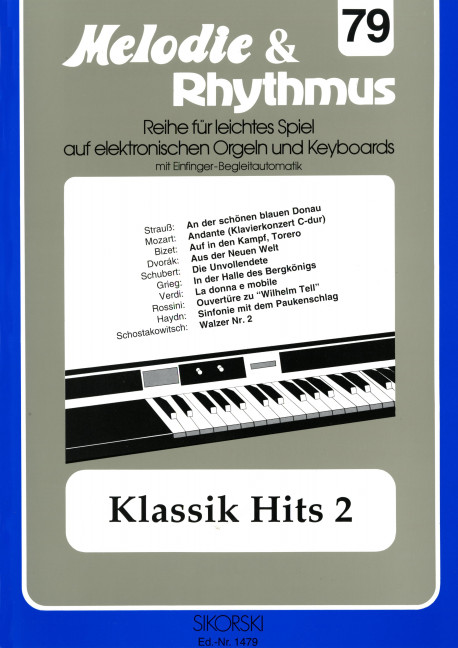 Klassik Hits 2: für E-Orgel / Keyboard&nbsp;&nbsp;&nbsp;&nbsp;