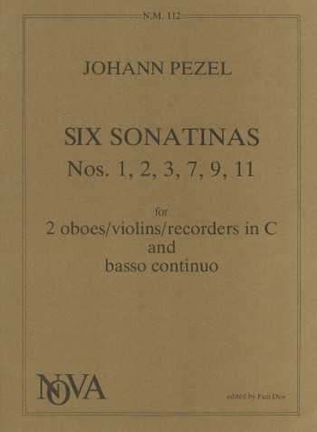 6 Sonatinas  for 2 oboes (2violins/recorders in c) and bc  
