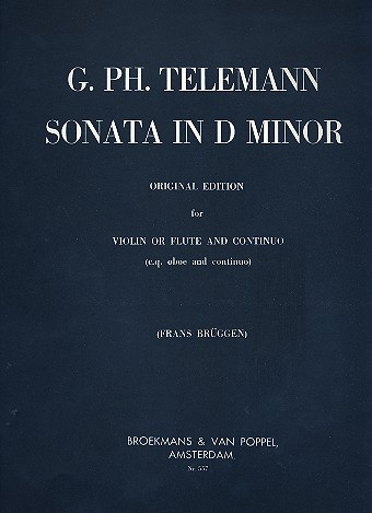 Sonata d minor for violin (flute)&nbsp;&nbsp;and bc&nbsp;&nbsp;