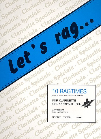 Let's rag (+CD) 10 Ragtimes&nbsp;&nbsp;für Klarinette&nbsp;&nbsp;