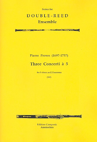 3 concerti à 5 for 3 oboes and  2 bassoons  