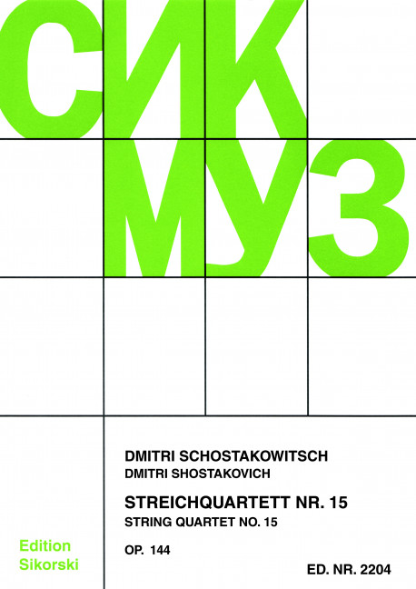 Streichquartett Nr.15 op.144  Stimmen  