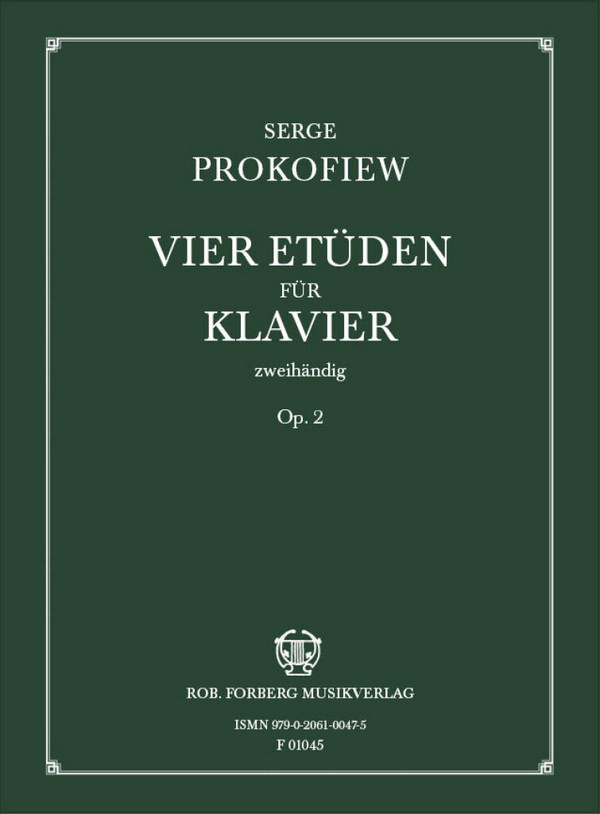 4 Etüden op.2  für Klavier  