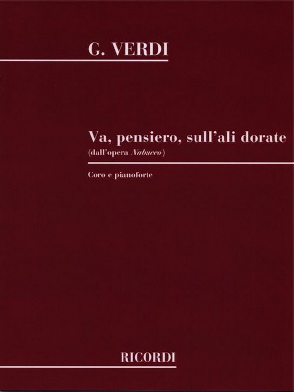 Va pensiero &nbsp;&nbsp;for mixed choir and piano&nbsp;&nbsp;score