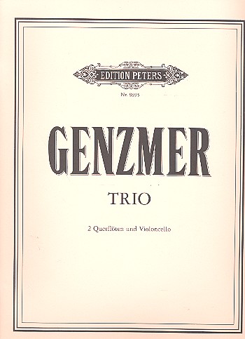 Trio  für 2 Flöten und Violoncello  Partitur und 3 Stimmen