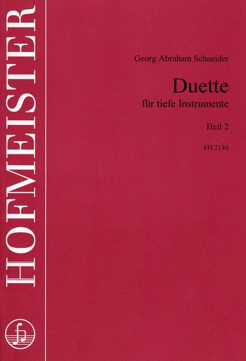 Duette Band 2   für tiefe Instrumente (Fagott, Violoncelkli, Kontrabässe)  