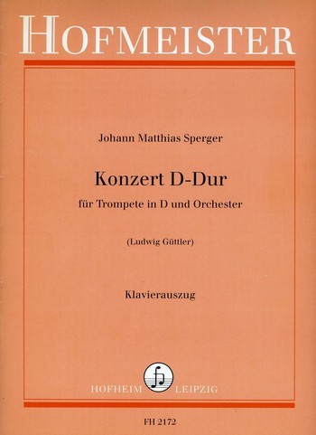 Konzert D-Dur für Trompete in D und  Orchester für Trompete in D und Klavier  