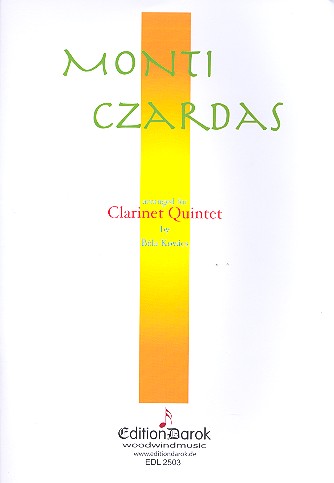Csardas   for 4 clarinets and bass clarinet (bassoon)  score and parts