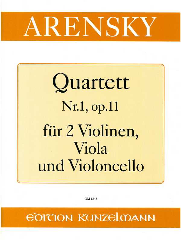 Streichquartett Nr.1 op.11    Stimmen