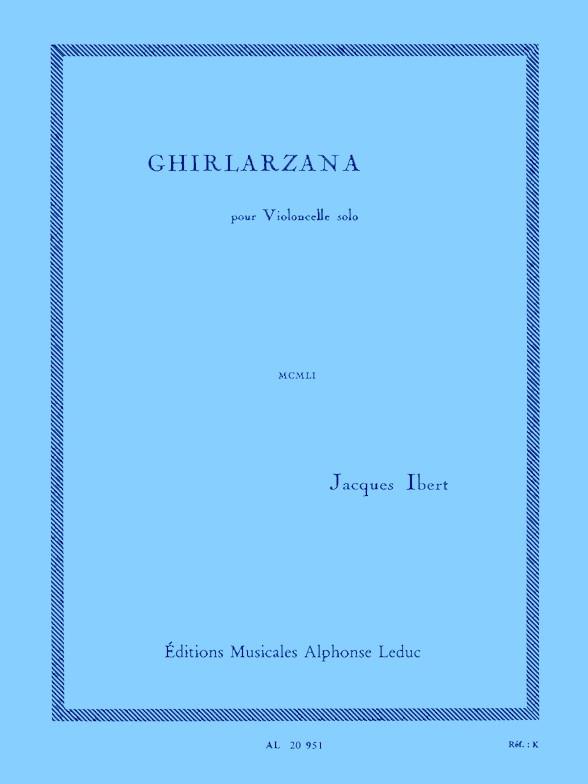Ghirlarzana   pour violoncelle seul  