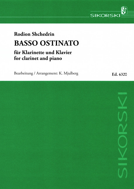 Basso ostinato  für Klarinette und Klavier  