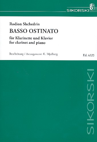 Basso ostinato  für Klarinette und Klavier  