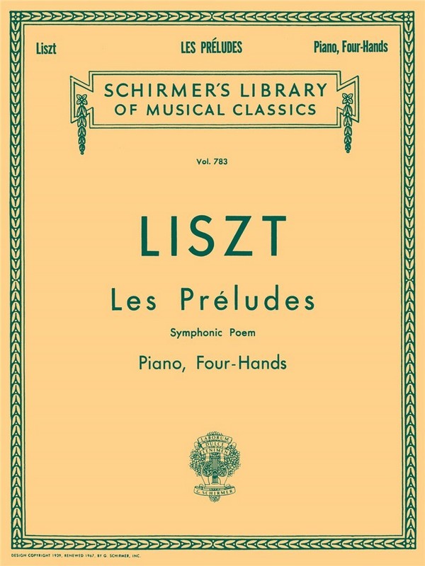 Les preludes&nbsp;&nbsp;for piano 4 hands&nbsp;&nbsp;