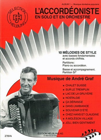 L'accordeoniste vol.1&nbsp;&nbsp;10 melodies de style&nbsp;&nbsp;