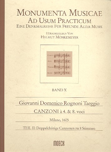 Canzoni à 4 e 8 voci Band 2  Doppelchörige Canzonen zu  8 Stimmen