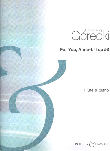 For You, Anne-Lill op. 58  für Flöte und Klavier  