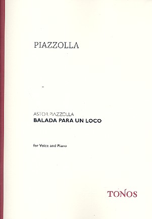 Balada para un loco   tango para canto y piano  