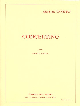 CONCERTINO POUR GUITARE ET&nbsp;&nbsp;ORCHESTRE, STUDIENPARTITUR&nbsp;&nbsp;