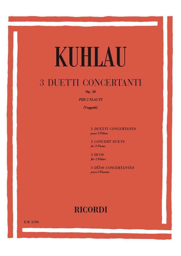 3 duetti concertanti op.10  per 2 flauti  