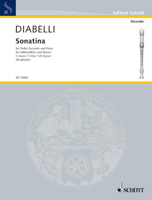 Sonatina in C  für Altblockflöte und Klavier  