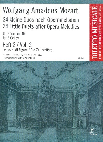 24 kleine Duos nach Opernmelodien Band 2  für 2 Violoncelli  2 Spielpartituren