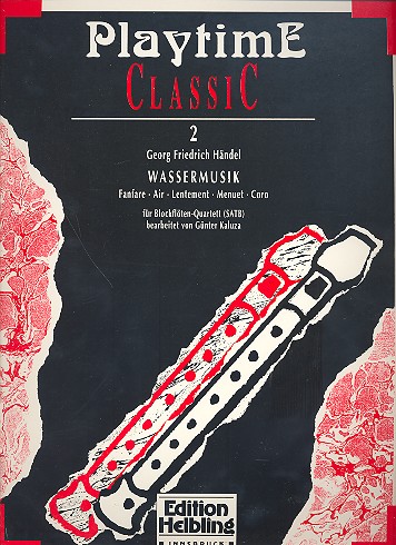 Wassermusik für 4 Blockflöten&nbsp;&nbsp;(SATB)&nbsp;&nbsp;Partitur und Stimmen