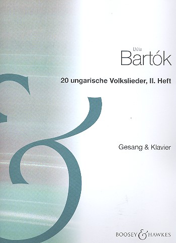 20 Ungarische Volkslieder Band 2 (Nr.5-8)  für Gesang und Klavier  (un/dt)