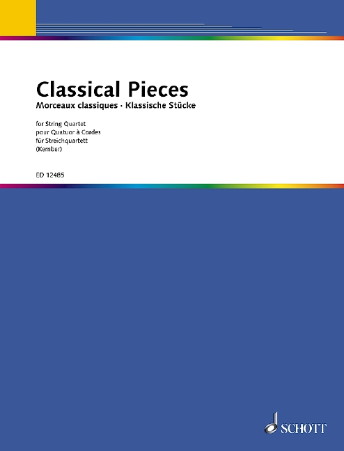Classical pieces&nbsp;&nbsp;for string quartet&nbsp;&nbsp;Stimmen