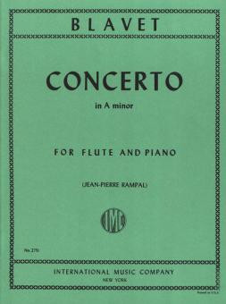Concerto a minor  for flute and piano  RAMPAL, JEAN-PIERRE, ED.