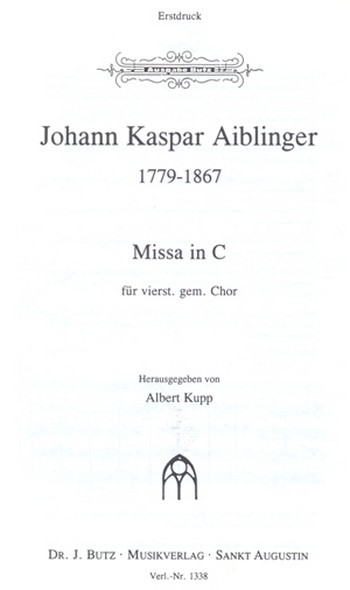 Missa in C  für gem Chor a cappella  Partitur